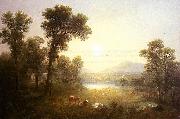 Asher Brown Durand Lake Scene in the Mountains Sweden oil painting artist